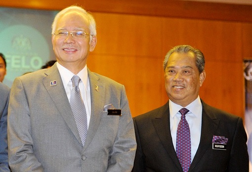 Najib Razak and Muhyiddin Yassin