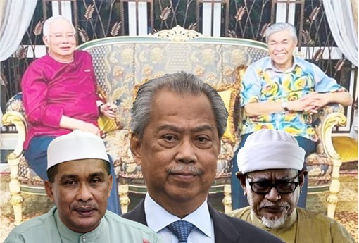 Perikatan Nasional - Muhyiddin, Najib, Zahid, Hadi, Takiyuddin