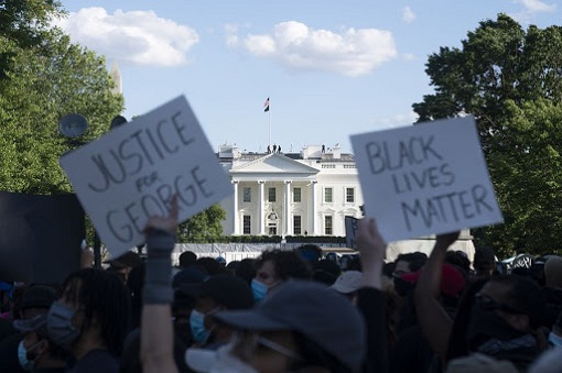 US Race Riots - Protests At White House - Justice for George Floyd