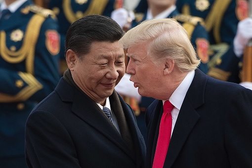 President Xi Jinping and President Donald Trump - Smiling