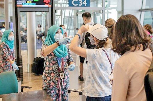 Coronavirus Temperature Measuring - KLIA Kuala Lumpur International Airport