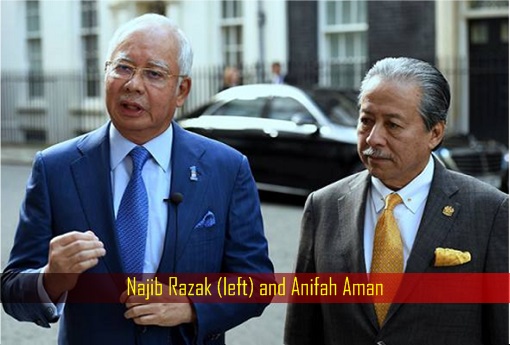Najib Razak and Anifah Aman