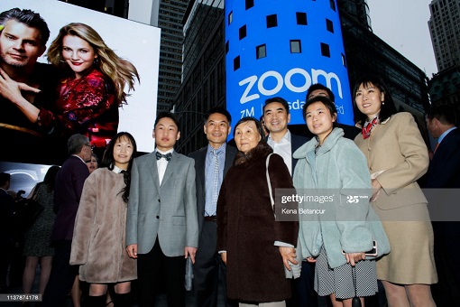 Zoom IPO Listing on NASDAQ - Eric Yuan and Families