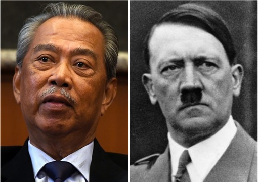 Dictators - Muhyiddin Yassin and Adolf Hitler