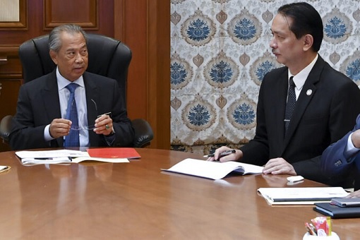 Muhyiddin Yassin and Dr Noor Hisham Abdullah