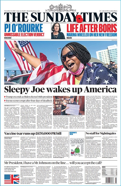 Donald Trump Lost 2020 Election - Sleepy Joe Wakes Up America - The Sunday Times