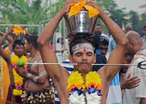 Malaysia Thaipusam at Batu Caves