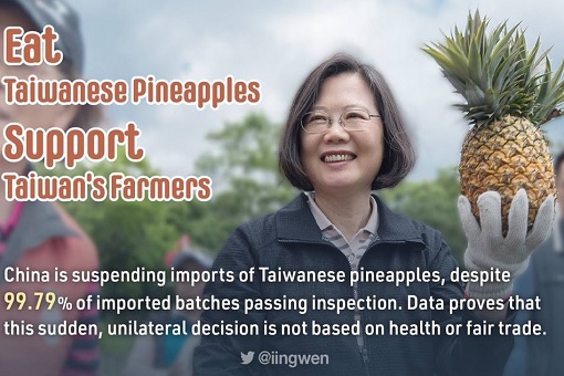 Taiwan Eat Pineapples Campaign - President Tsai Ing-wen