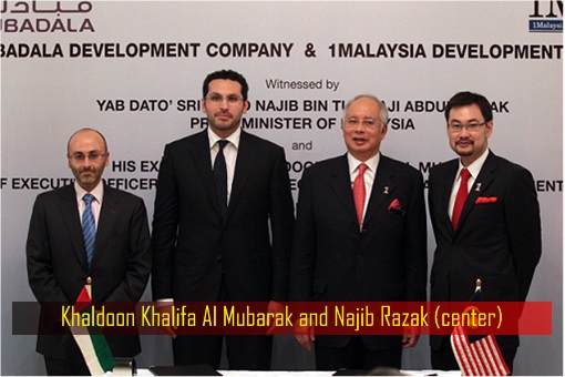 1MDB Scandal - Khaldoon Khalifa Al Mubarak and Najib Razak