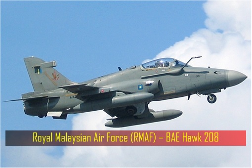 Royal Malaysian Air Force RMAF – BAE Hawk 208 Jet