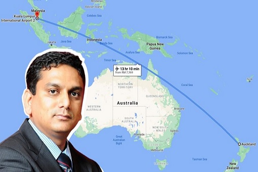 Edmund Santhara - Travel From Kuala Lumpur to Auckland