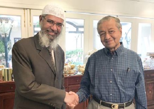 Mahathir Mohamad and Hate Preacher Zakir Naik