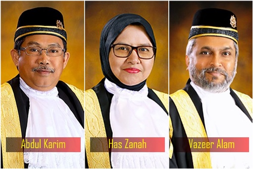 Court of Appeal - Judge Abdul Karim, Has Zanah, Vazeer Alam