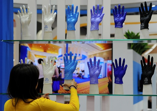 Medical Gloves On Display