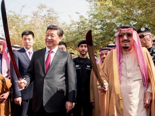 China President Xi Jinping and Saudi Arabia King Salman - Sword