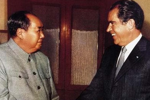 China Leader Mao Zedong Meets US President Richard Nixon