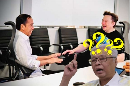 Jokowi Rushed To Meet Elon Musk To Attract Investment - While Sabri Rushed Home To Attend Self-Praised Party
