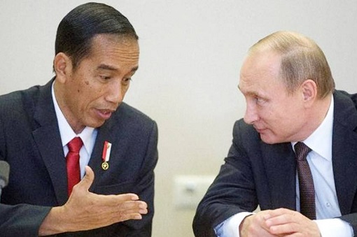 Indonesia President Jokowi Joko Widodo Meets Russia Vladimir Putin