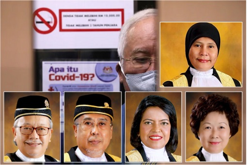 Najib Razak Final Appeal - Federal Court Judges