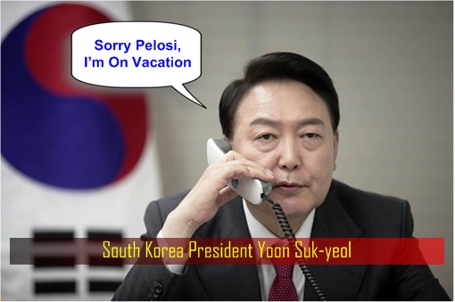 South Korea President Yoon Suk-yeol Refused To Meet Nancy Pelosi