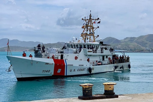 US Coast Guard Ship - Docked In Port of Papua New Guinea