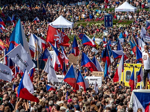 Czech Republic First - Energy Crisis Protest - Ukraine Russian War