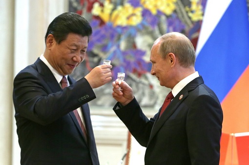 Xi Jinping and Vladimir Putin - Toast