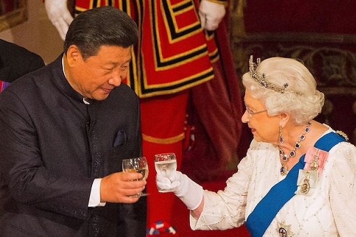 China President Xi Jinping and Queen Elizabeth