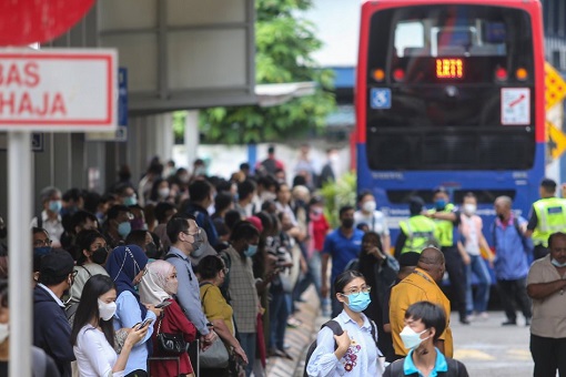 LRT Light Rail Transit - Massive Disruption - Waiting For Bus