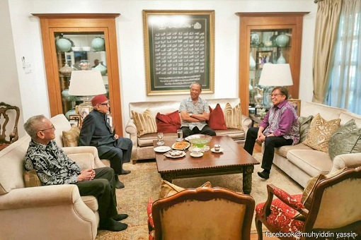 Meeting - Hadi Awang, Muhyiddin Yassin, Abang Johari