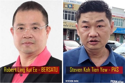 Robert Ling Kui Ee - BERSATU and Steven Koh Tien Yew - PAS