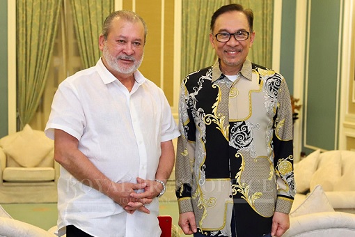 Sultan Ibrahin of Johor and Anwar Ibrahim