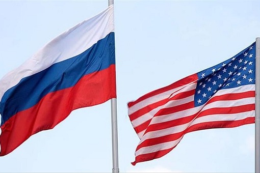 Russia and United States Flags