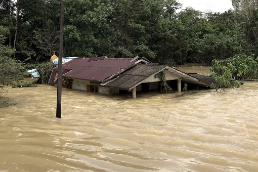 Terengganu Kelantan Flood - Submerged House