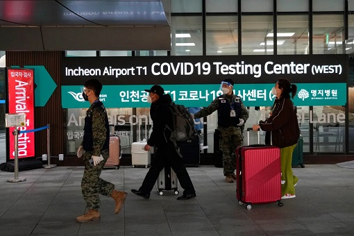Chinese Travellers - Covid-19 Test at Incheon Airport