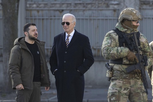 President Joe Biden Visit Ukraine - Military