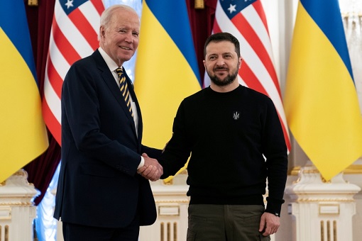 President Joe Biden Visit Ukraine - Presidential Palace