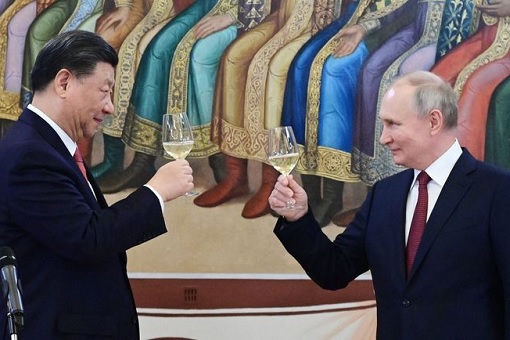 Xi Jinping and Vladimir Putin - Toast 2