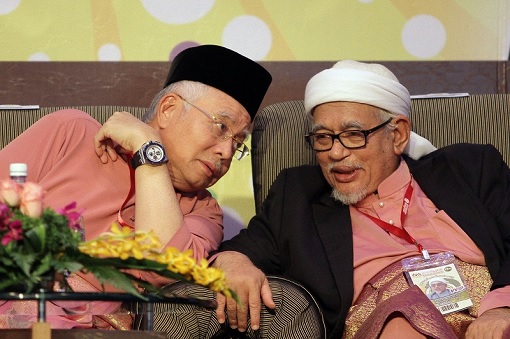 Najib Razak and Hadi Awang