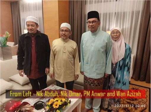 Mysterious Meeting - Nik Abduh, Nik Omar, PM Anwar and Wan Azizah