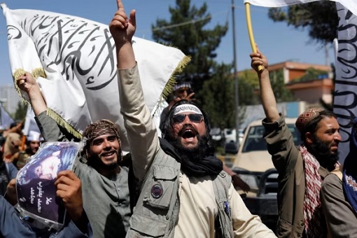 Taliban Militants Cheering