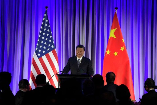 Chinese Flags And Standing Ovation - President Xi Went To San Francisco To Meet Top CEOs, Not President Biden