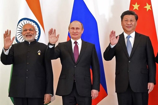 India PM Narendra Modi - Russia President Vladimir Putin - China President Xi Jinping