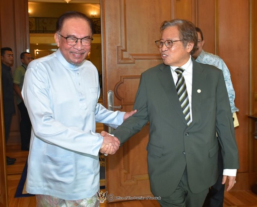 Anwar Ibrahim and Abang Johari
