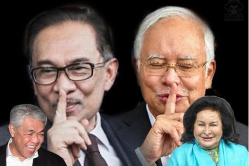 Anwar Ibrahim and Najib Razak - Zahid Hamidi and Rosmah Mansor
