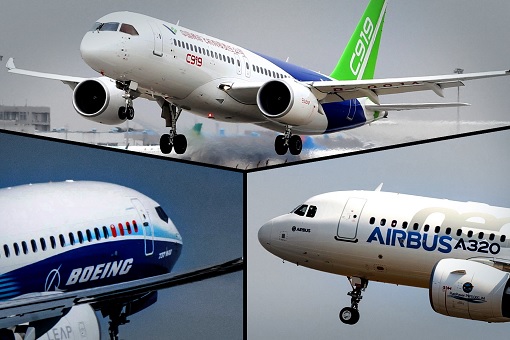 COMAC C919 vs Boeing 737 MAX vs Airbus 320neo