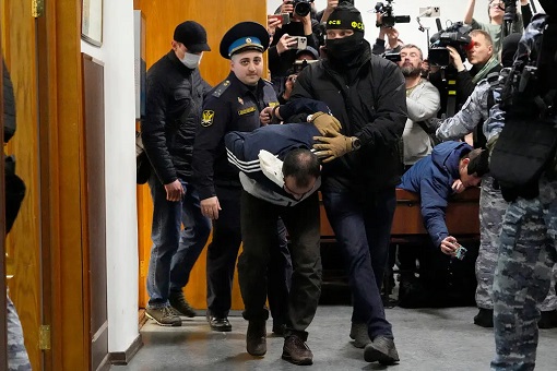Moscow Russia Terrorist Attacks - Special Forces Parade Terrorist To Court