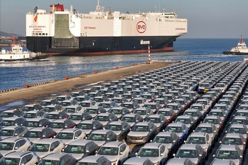 BYD Exports Electric Vehicles - Port