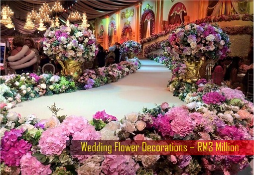 Daniyar Nazarbayev and Nooryana Najwa Wedding - RM3 Million Flower Decorations