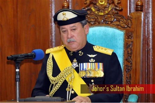 Johor Sultan Ibrahim - Sitting on Chair